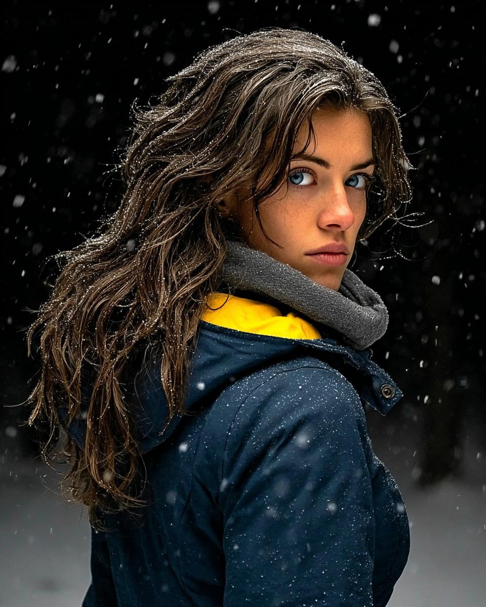 Cinematic Winter Portrait with Hyper-Detail — output 1