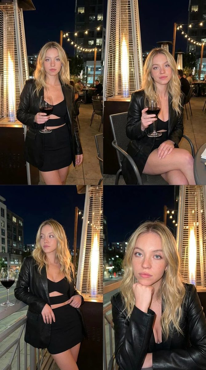 Luxury Nightlife Photo Collage (4-Image Grid) — output 1