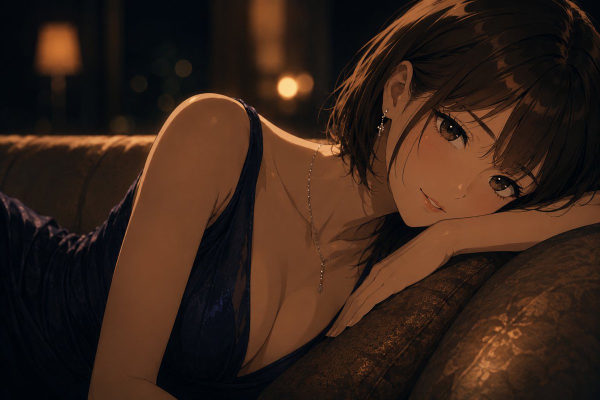 Profile / Avatar - Cinematic Anime Lounge Portrait — output 1