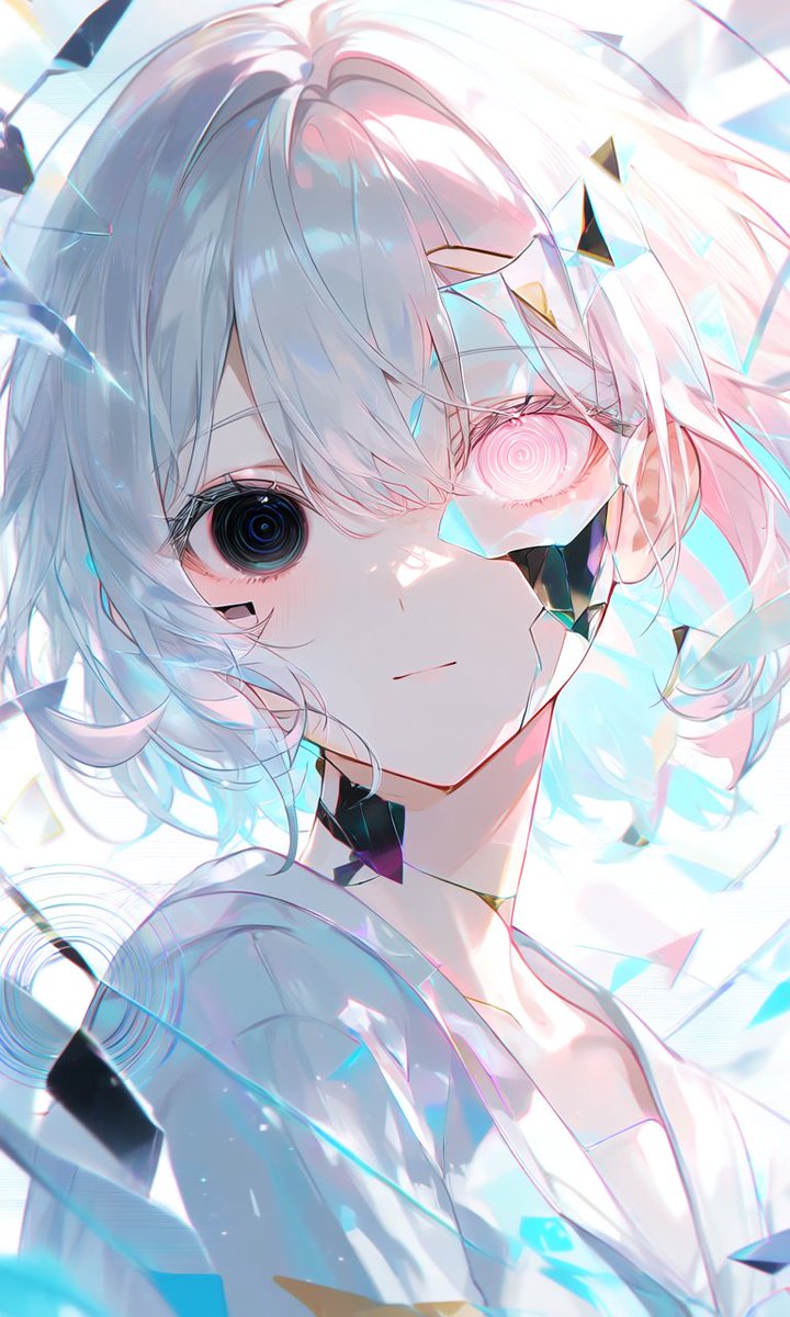 Profile / Avatar - Crystalline Cybernetic Anime Girl — output 1