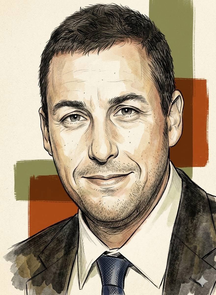 Editorial Sketch Portrait Illustration — output 1
