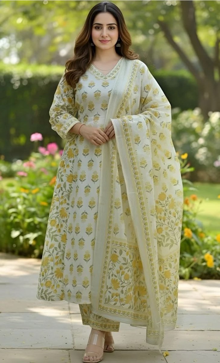 Profile / Avatar - Pakistani Shalwar Kameez Garden Portrait — output 1