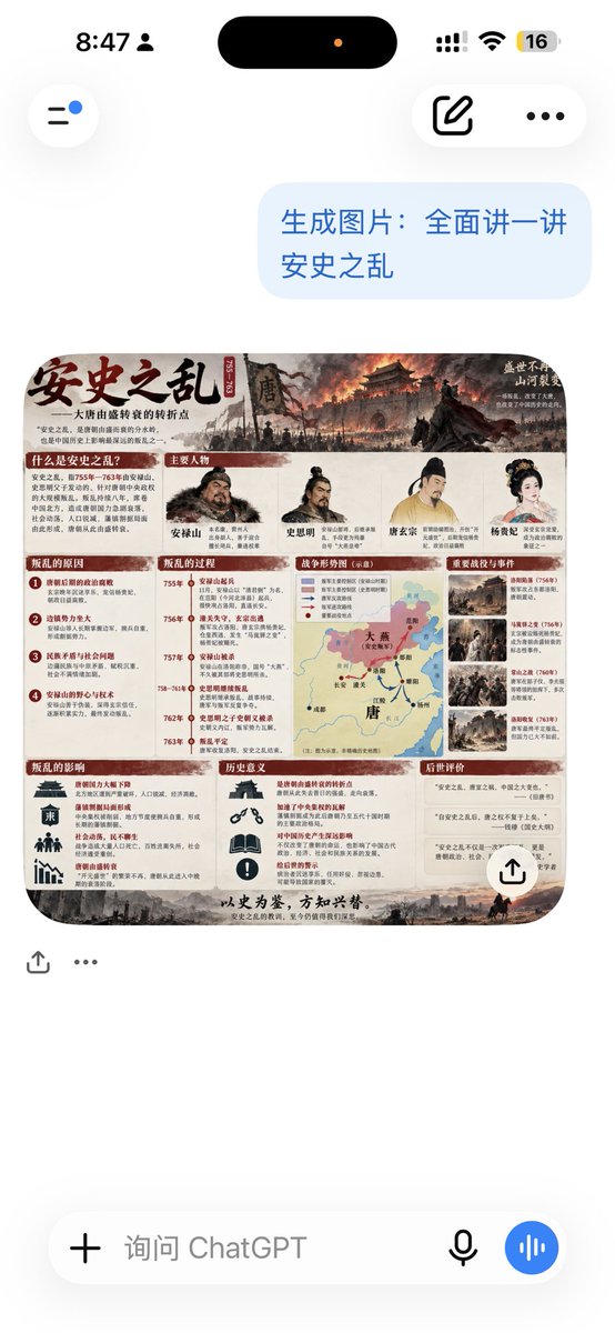 Infographic / Edu Visual - ChatGPT An Lushan Infographic Screenshot — output 1