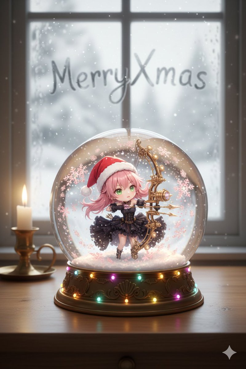 Snow globe character illustration prompt for Nano Banana Pro — output 1