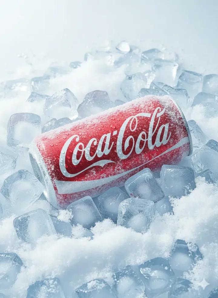 E-commerce Main Image - Hyper-Realistic Icy Coca-Cola Product Shot — output 1