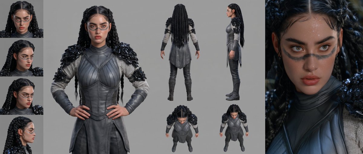 Comic / Storyboard - Mesoamerican Warrior Character Sheet — output 1