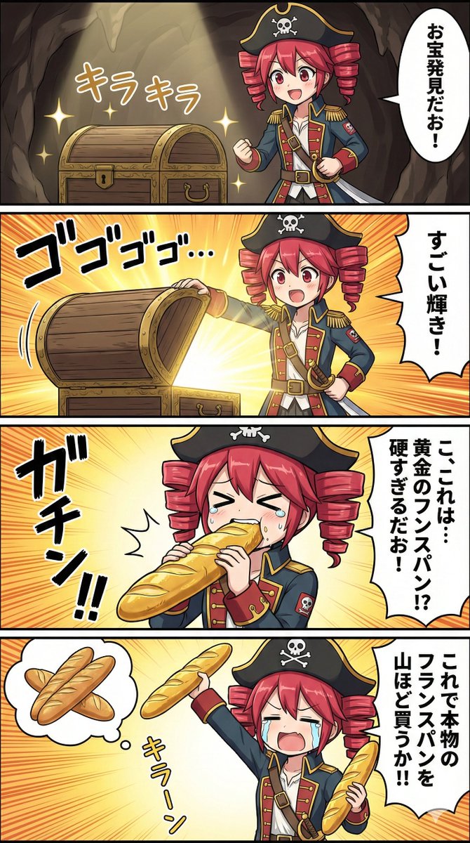 Nano Banana Pro Prompt for Teto Kasane in Pirate Attire — output 1