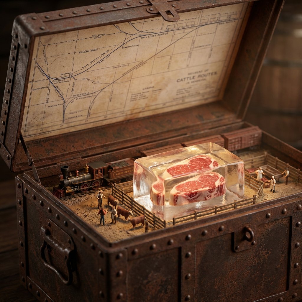 Infographic / Edu Visual - Historical Ingredient Journey Diorama — output 1