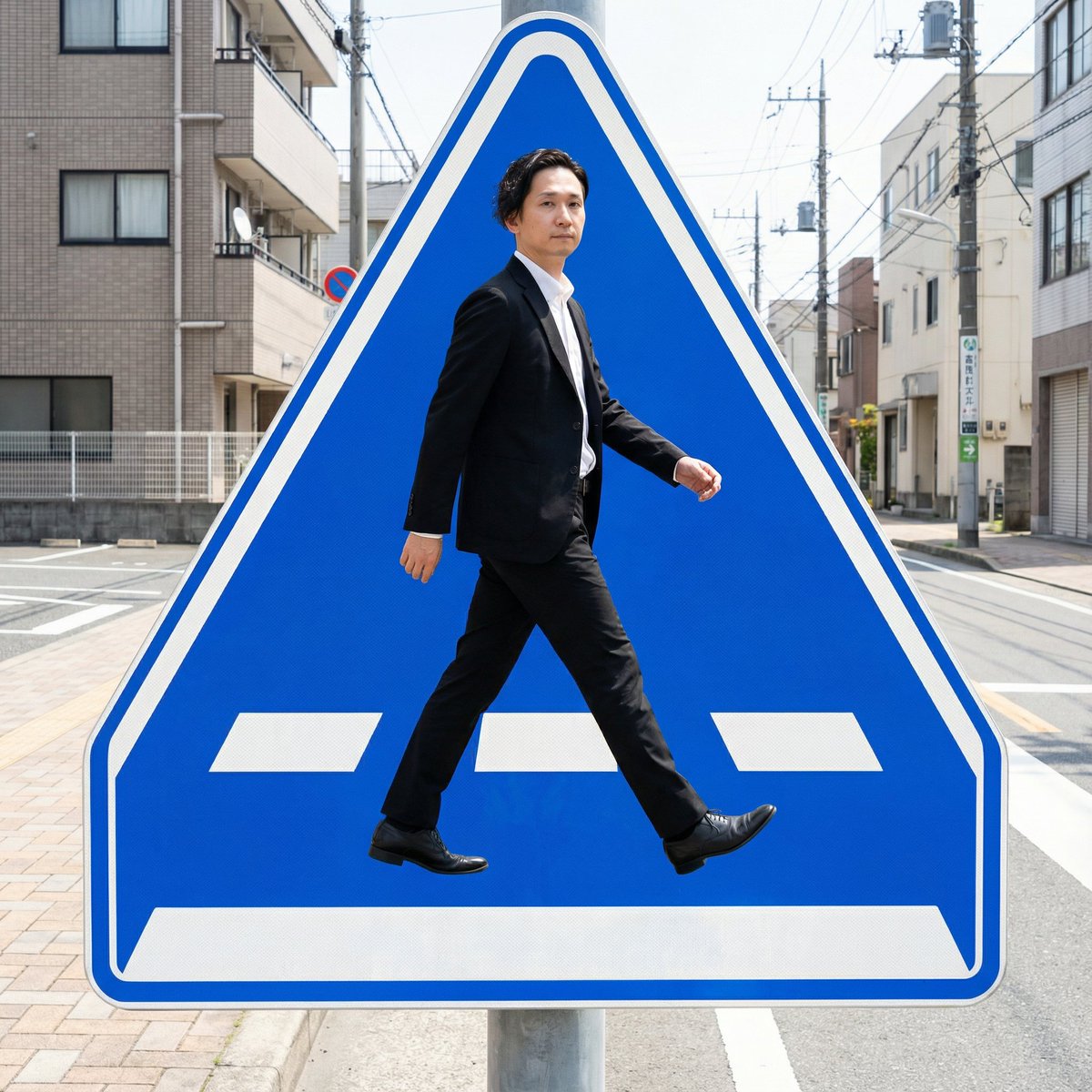 Pedestrian Markings as Personal Silhouette — output 1