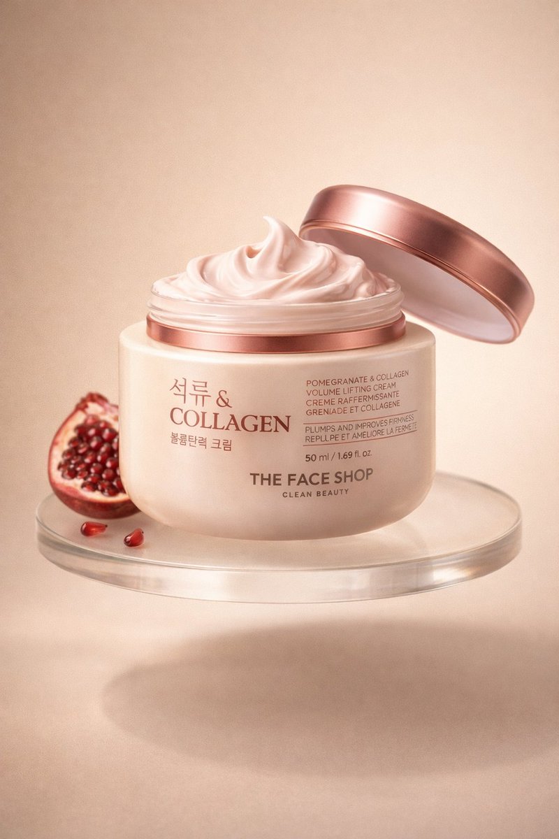 E-commerce Main Image - Cosmetic Jar Explosion Product Photography Prompt — output 1