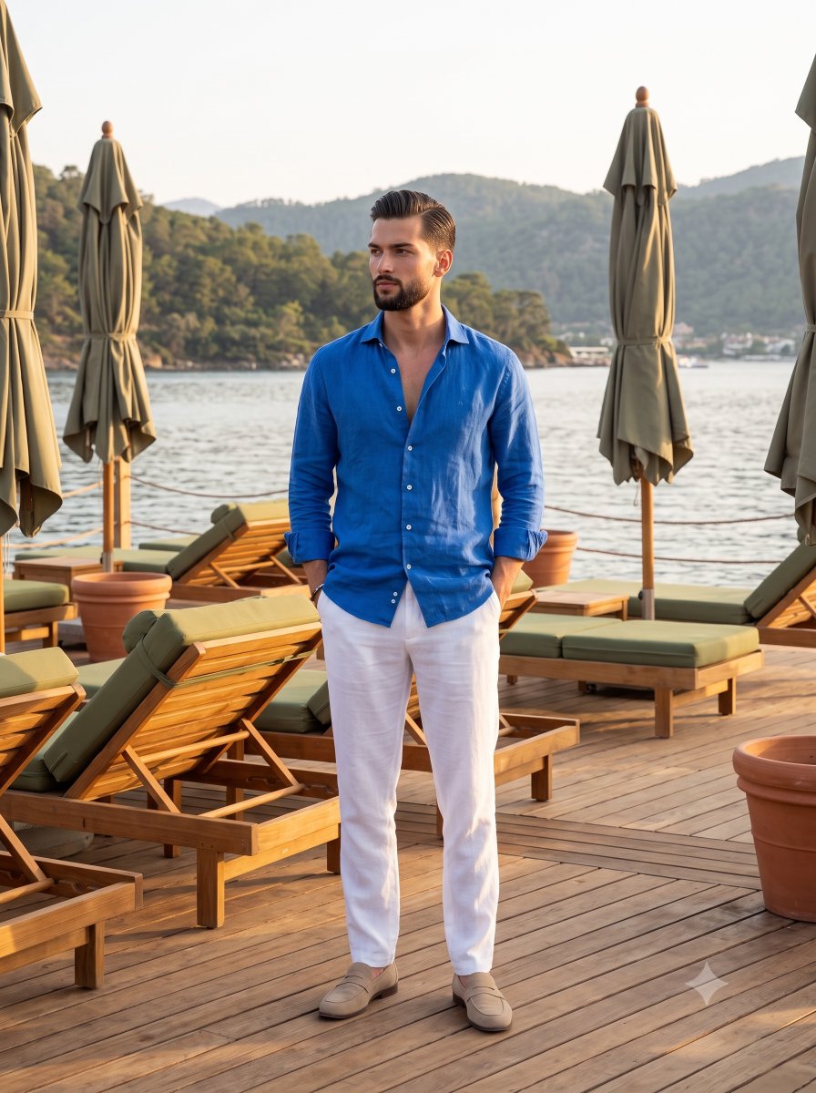 Product Marketing - Male Vacation Lifestyle Portrait — output 1