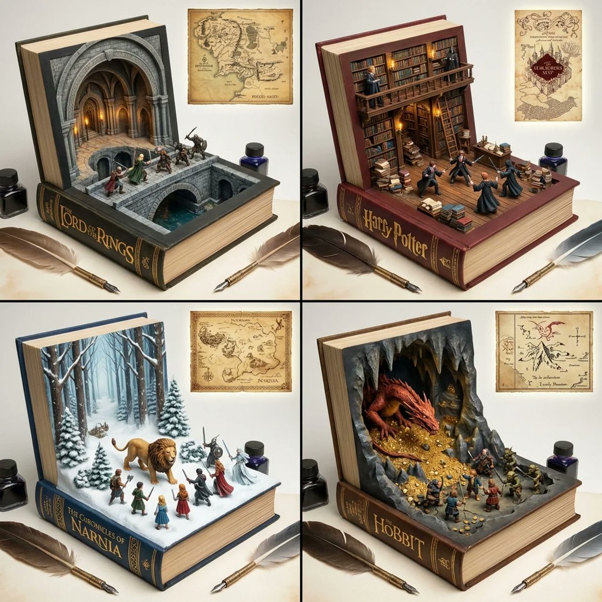 YouTube Thumbnail - Magical Book Visualization Grid — output 1