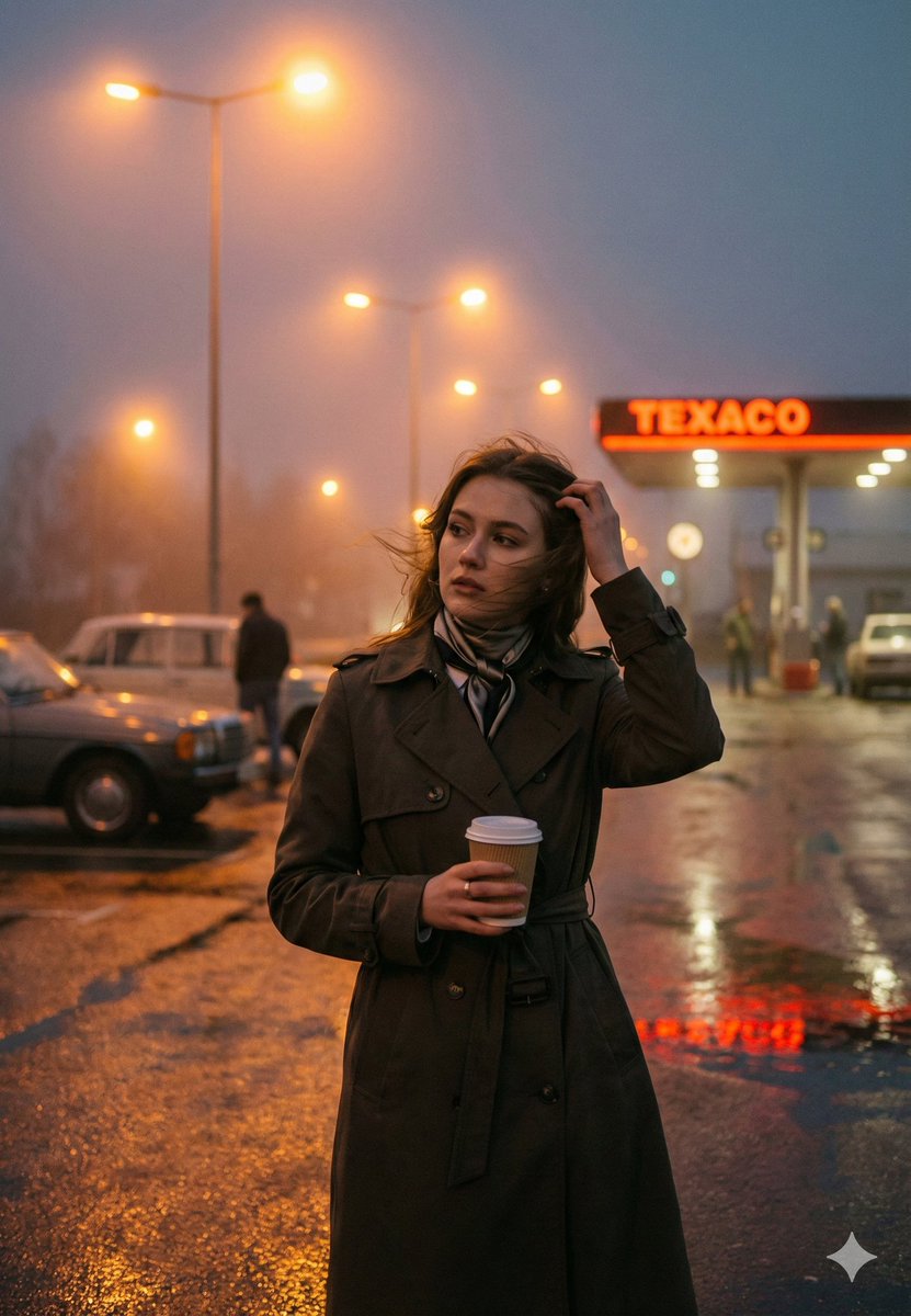 Cinematic Roadside Realism at a Gas Station — output 1