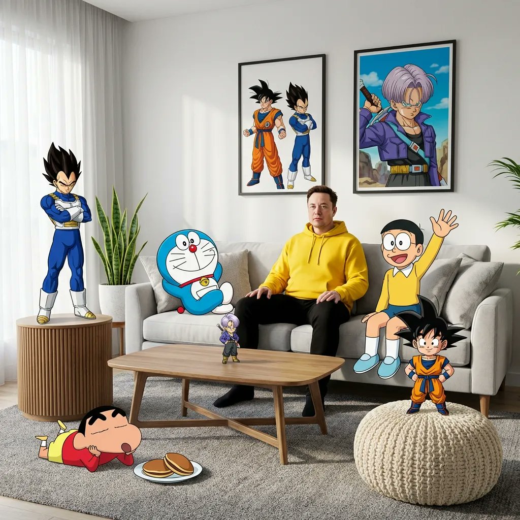 Blending Photorealism and Anime in a Living Room Scene — output 1