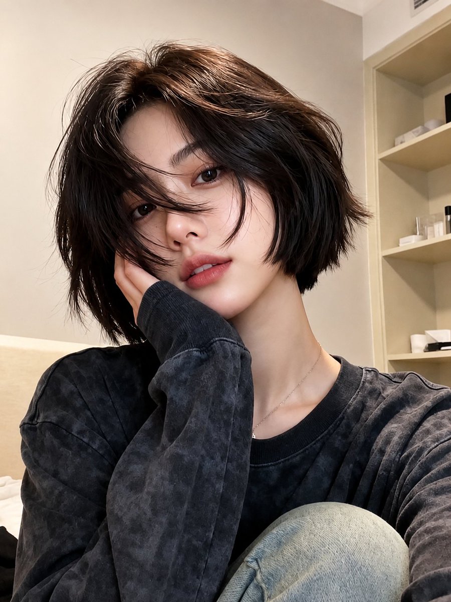 Profile / Avatar - Realistic Korean Lifestyle Selfie Portrait — output 1