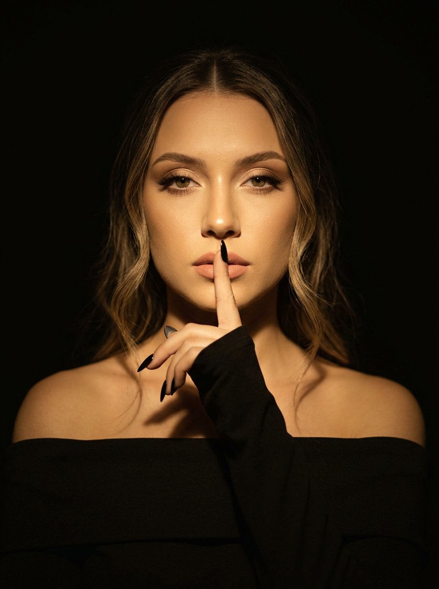 Profile / Avatar - Cinematic Dark Studio Silence Portrait — output 1