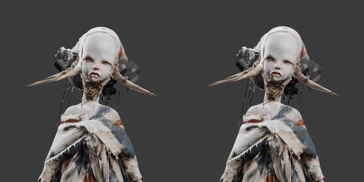 Game Asset - Side-by-Side 3D Character Bust Preview — output 1