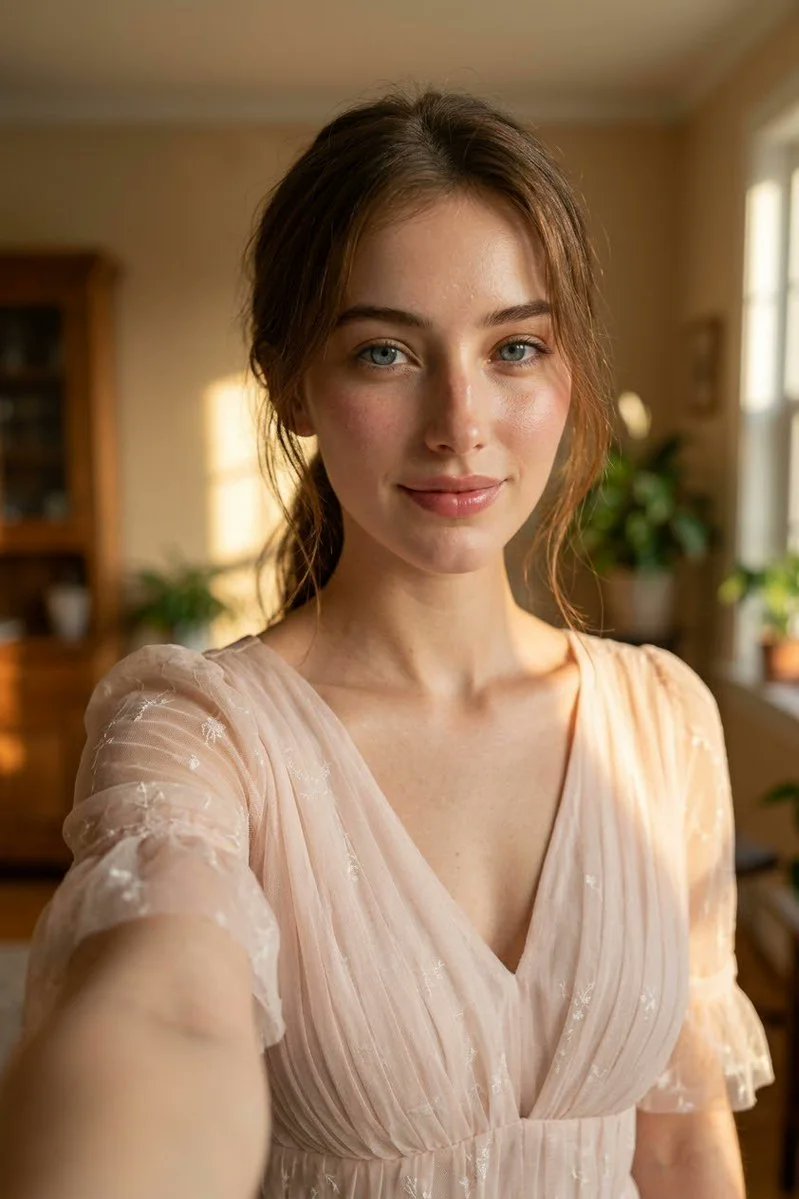 Profile / Avatar - Golden Hour DSLR Selfie Portrait — output 1