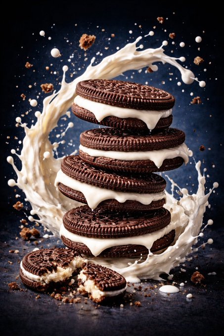 E-commerce Main Image - Macro Luxury Biscuit Milk Splash — output 1