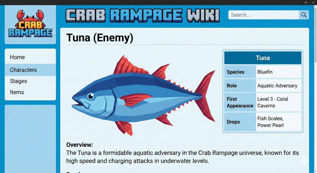 Video Game Wiki Style Image Generation — output 1