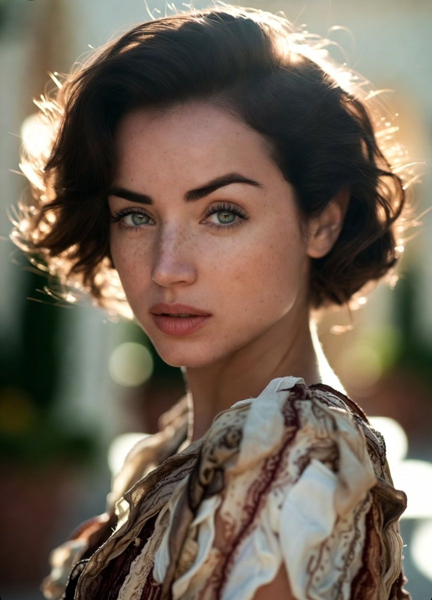 Social Media Post - Image-to-Image Fusion for Ana de Armas Portrait (Grok) — output 1