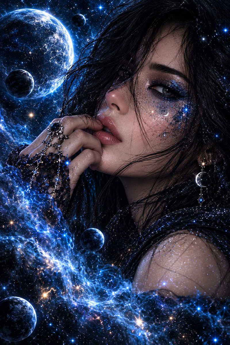 Game Asset - Cosmic Galaxy Dual Portrait Template — output 1