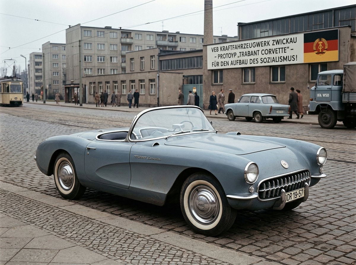 Infographic / Edu Visual - GDR Alternate History Car Design — output 1