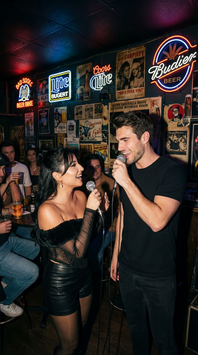 Social Media Post - Photorealistic Flash Karaoke Duet Prompt — output 1
