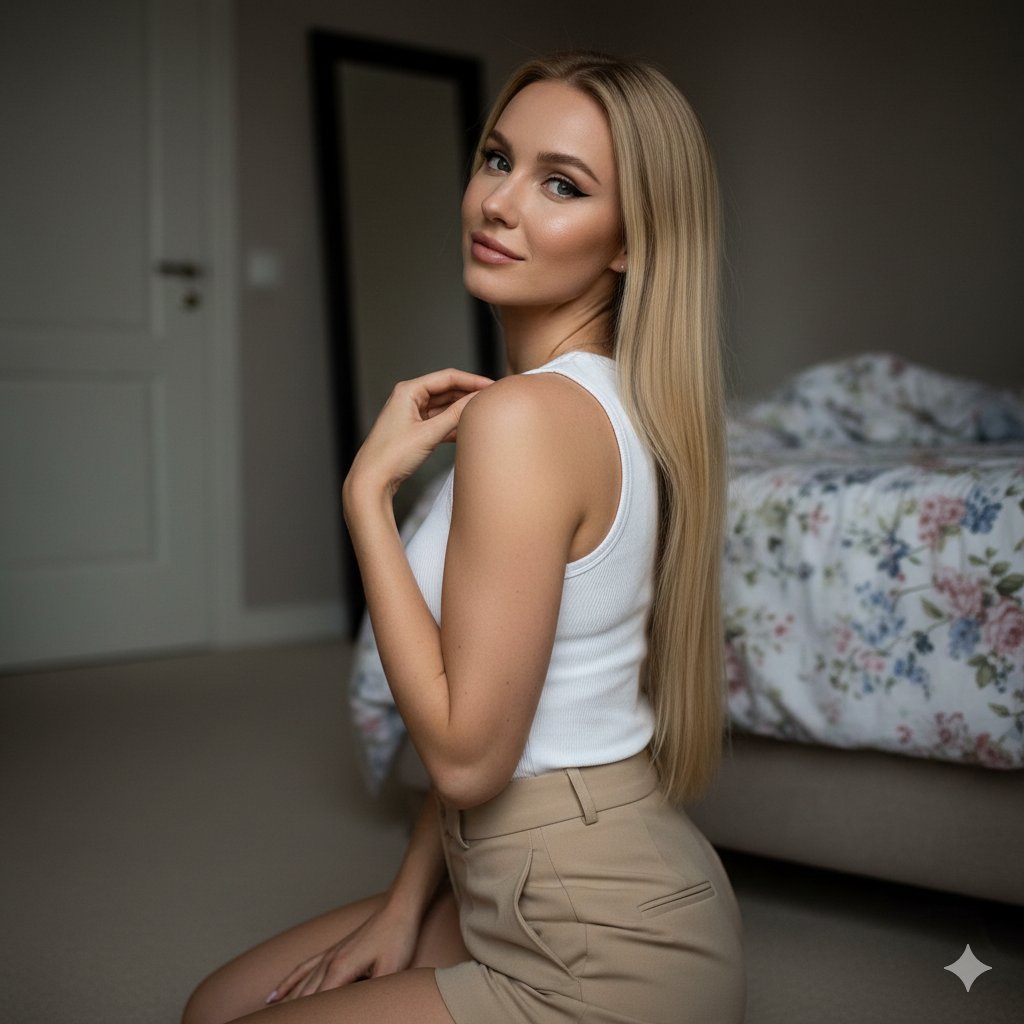 Moody Indoor Portrait of Polina Gagarina Prompt — output 1