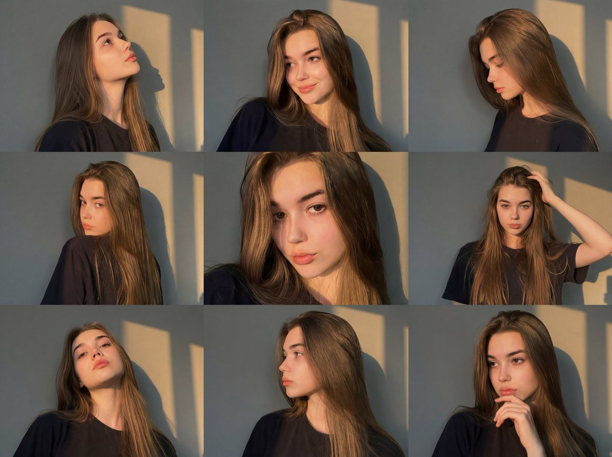 Profile / Avatar - Golden Hour Portrait Collage JSON Prompt โ output 1
