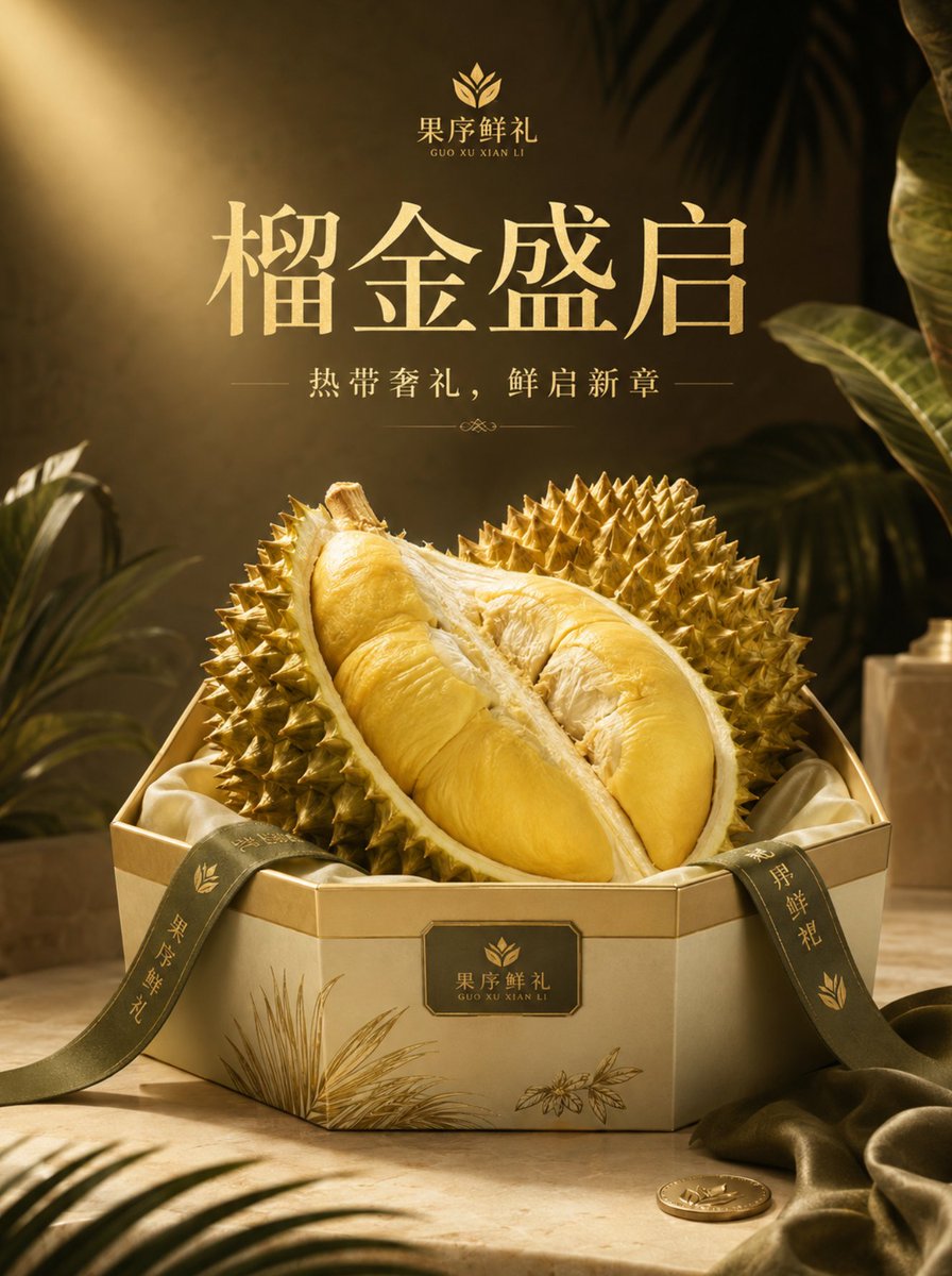 Product Marketing - Luxury Durian Brand Key Visual — output 1