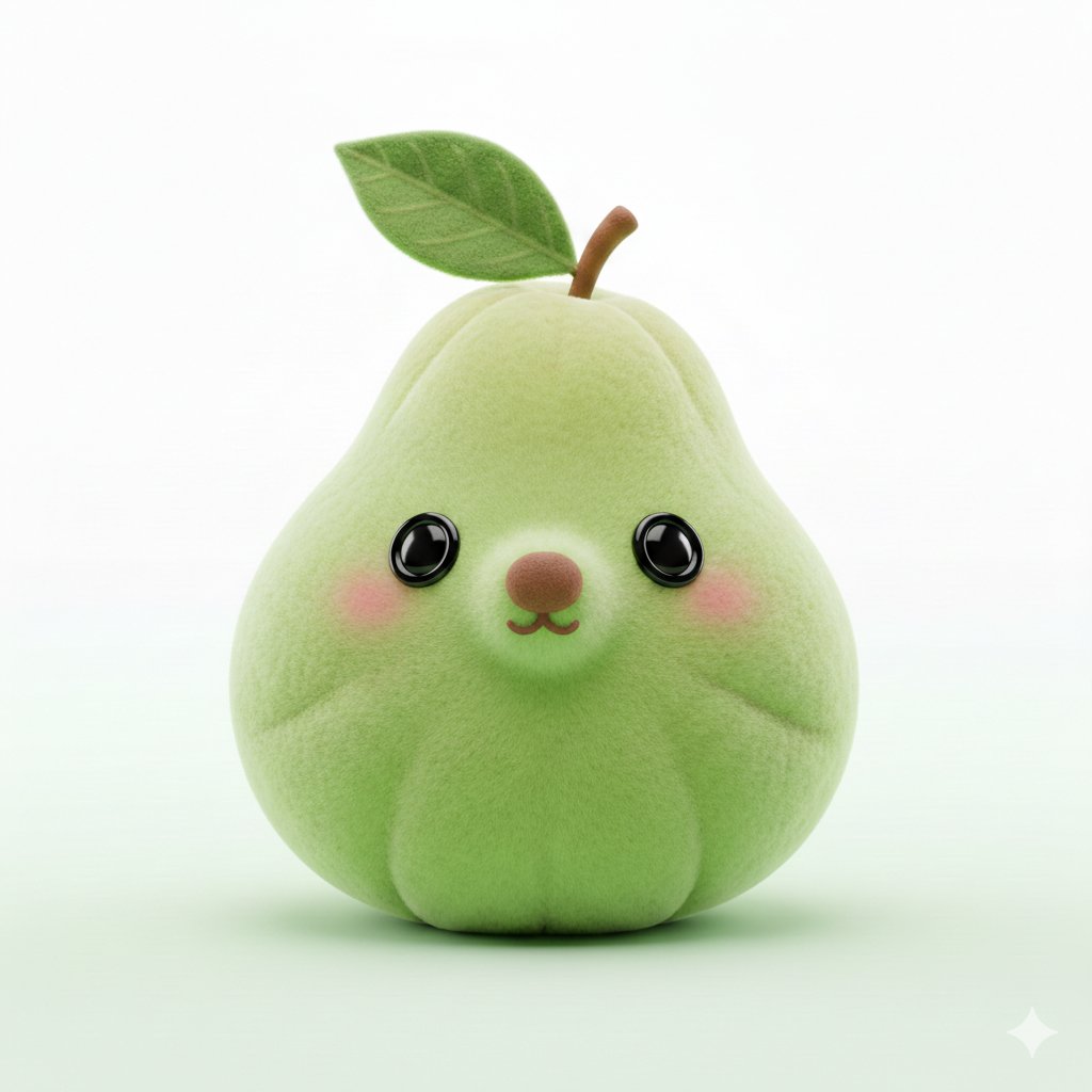 Game Asset - 3D Plush Fruit Character Template — output 1