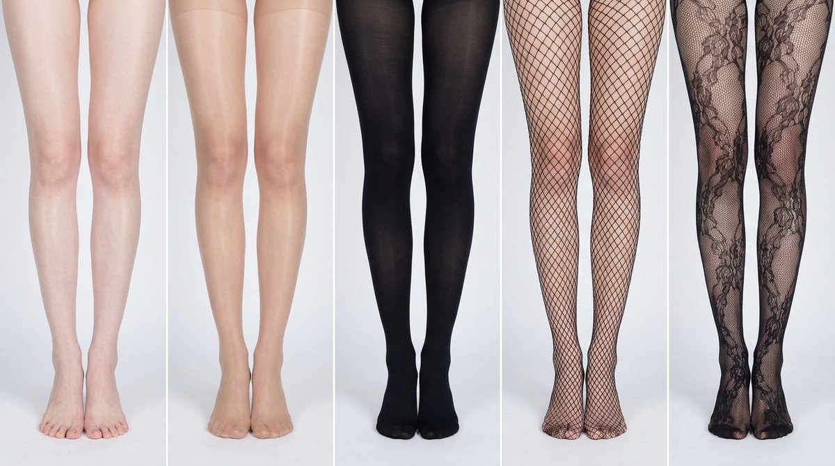 Infographic / Edu Visual - Simplified Comparative Infographic Grid Generator Prompt (Legs and Stockings) — output 1