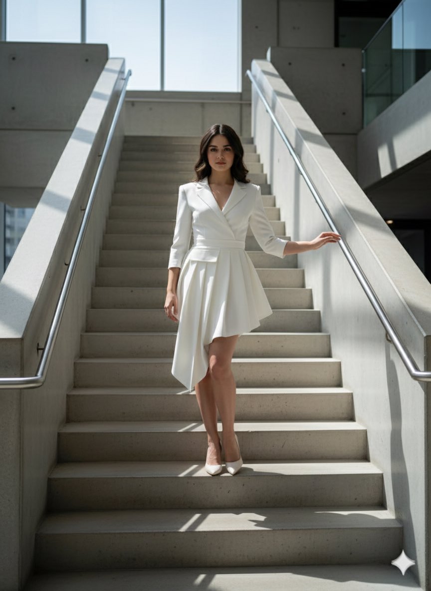 Narrative Cinematic Fashion Portrait Prompt — output 1
