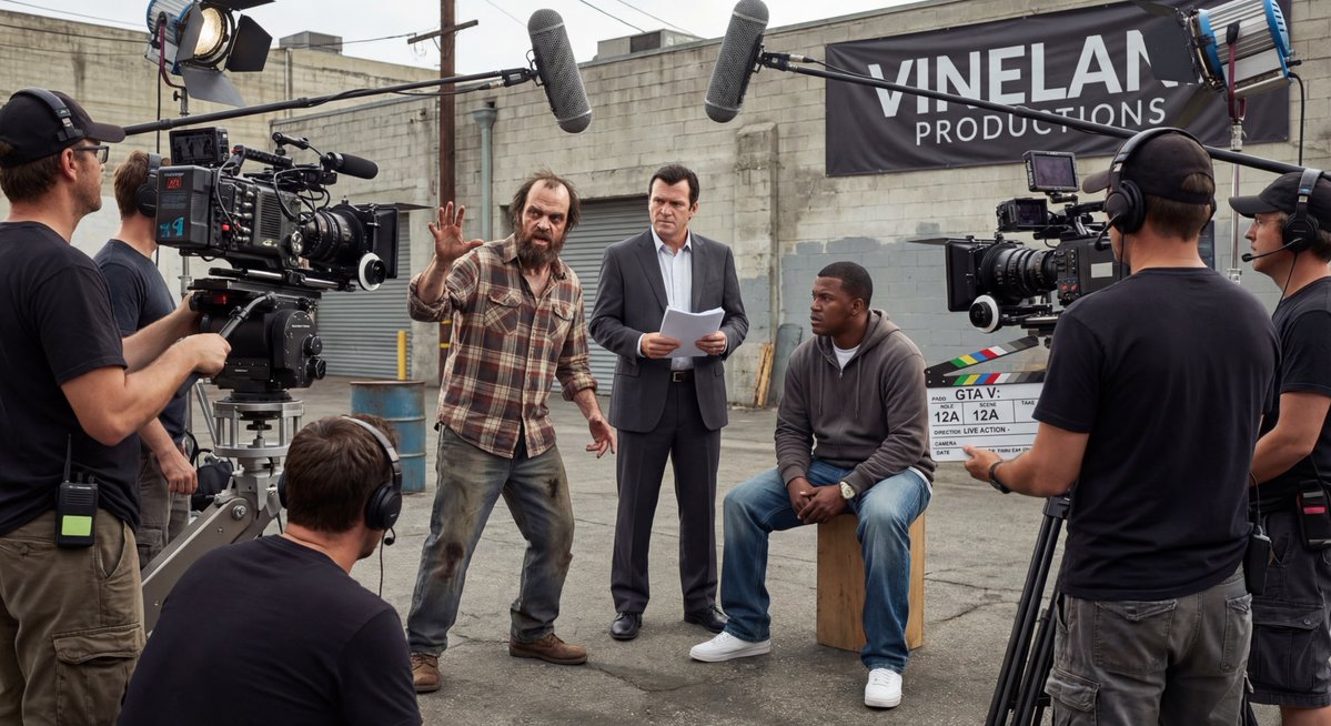 Live-action video game BTS scene — output 1