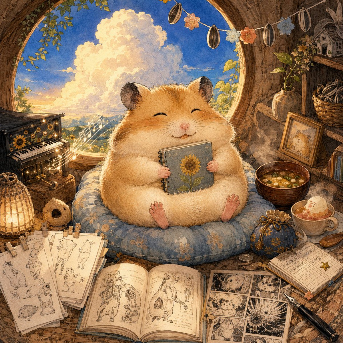 Profile / Avatar - Happiest Hamster Portrait — output 1