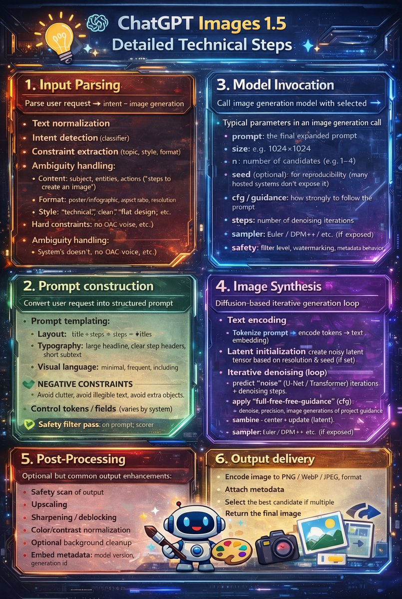 Meta-Prompt: Create an Image Detailing its Own Creation Steps — output 1