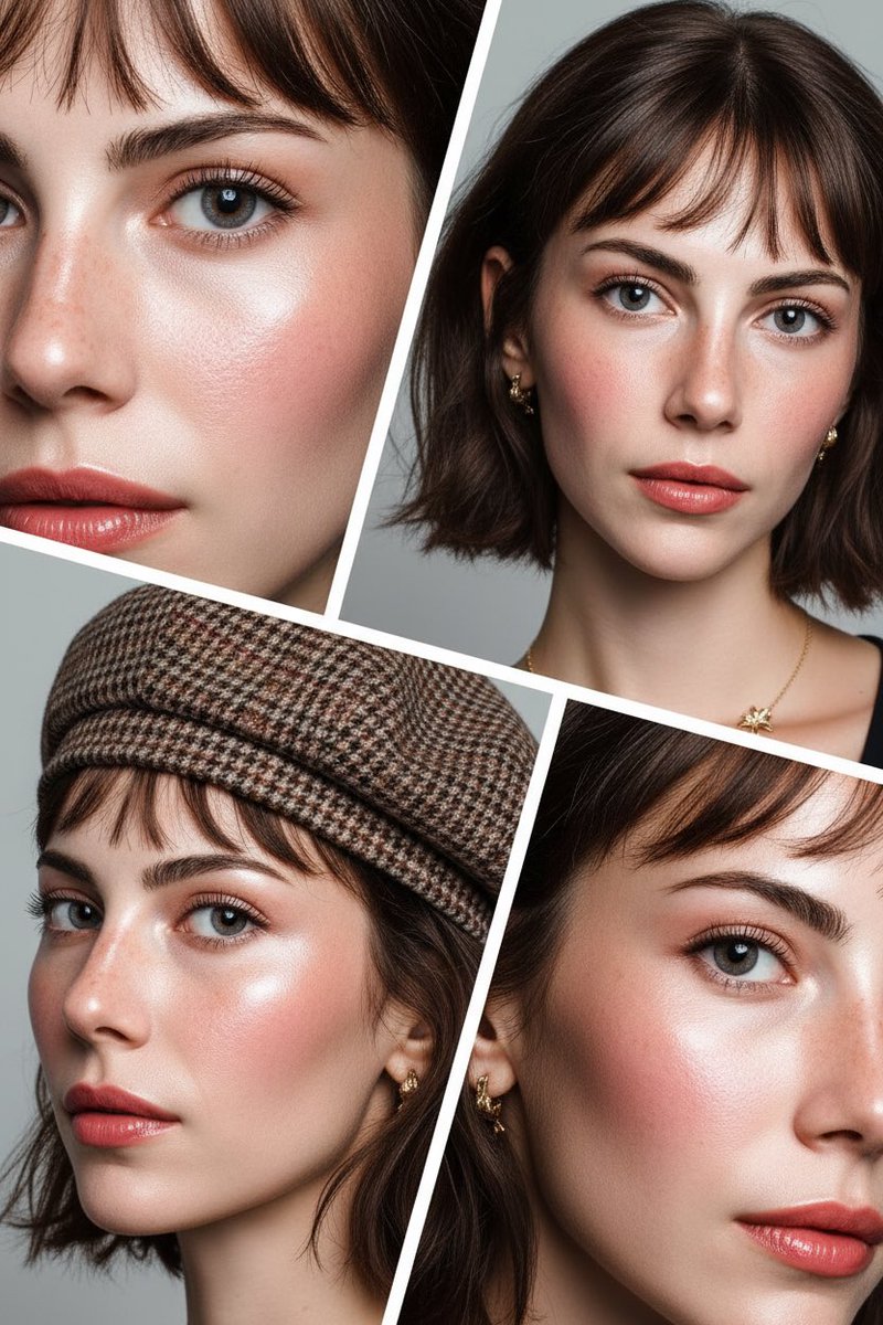 Social Media Post - Doll-like Beauty Editorial Collage Prompt (Indonesian) — output 1