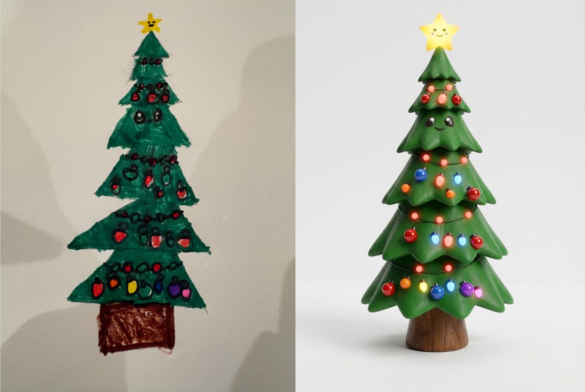 Game Asset - Child's Drawing to 3D Image Prompt — output 1