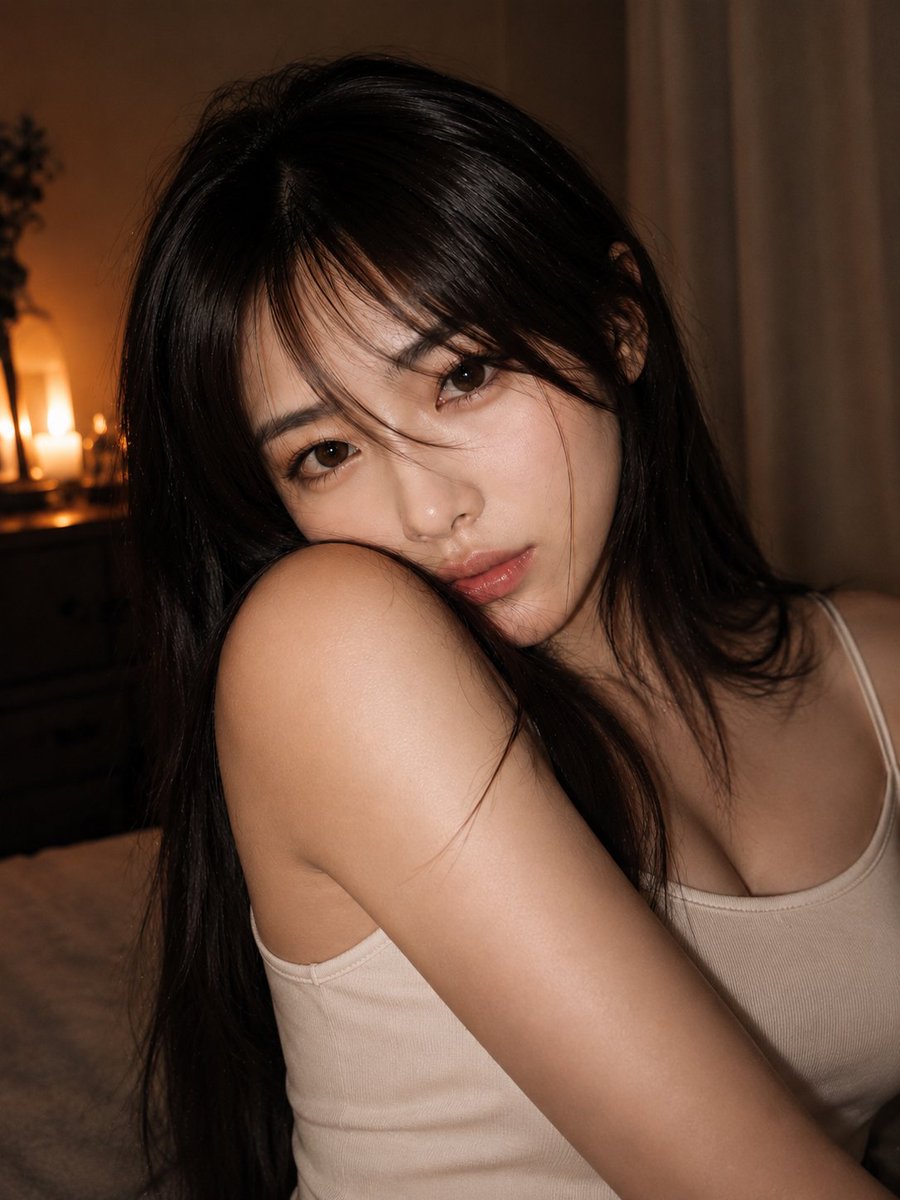 Profile / Avatar - Night Portrait in Candlelight — output 1