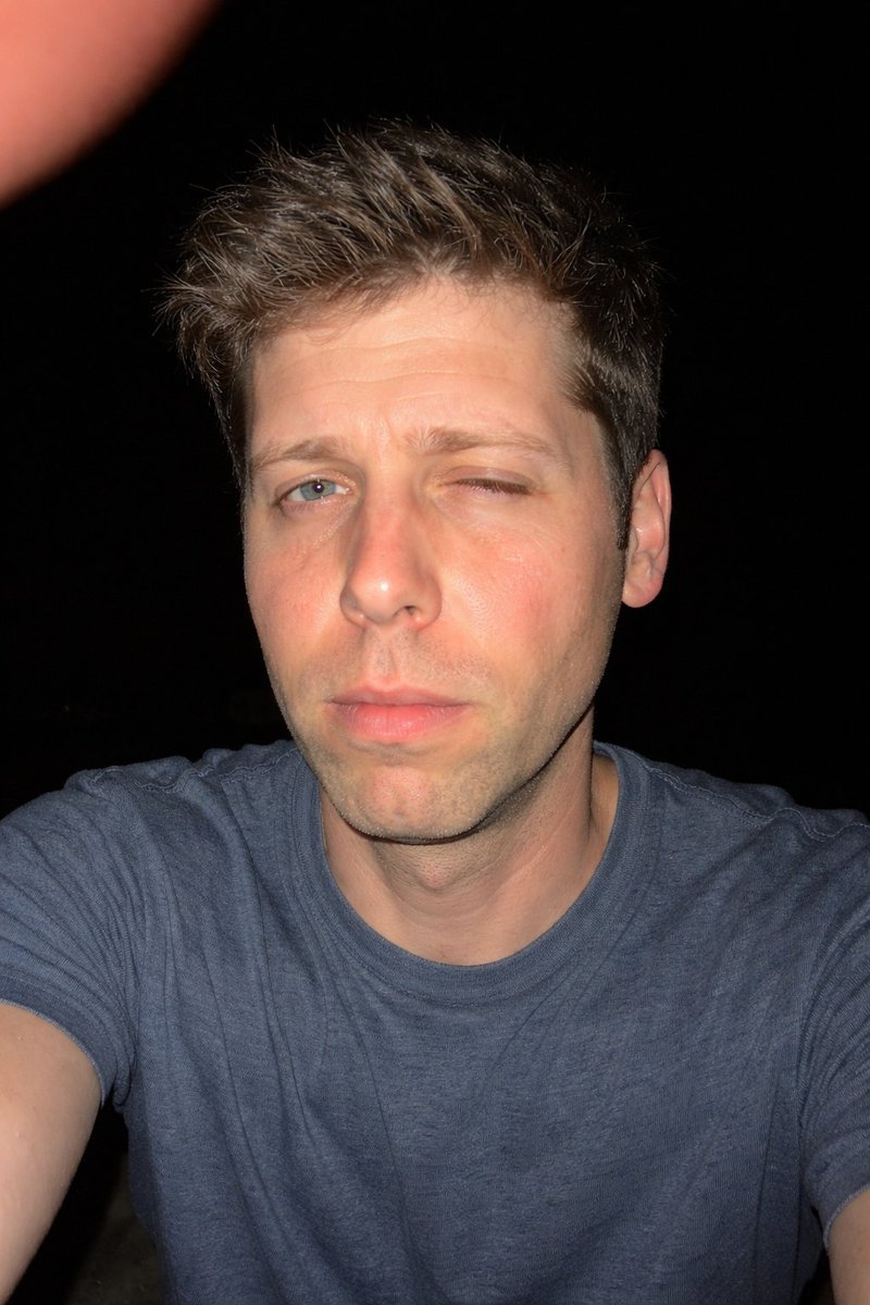 Flash-Fired Selfie of Sam Altman — output 1