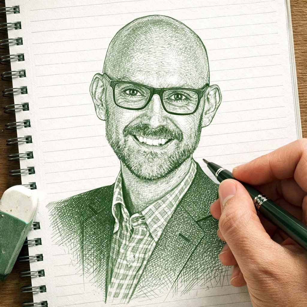 Image-to-Sketch Transformation Prompt with Hand Detail — output 1