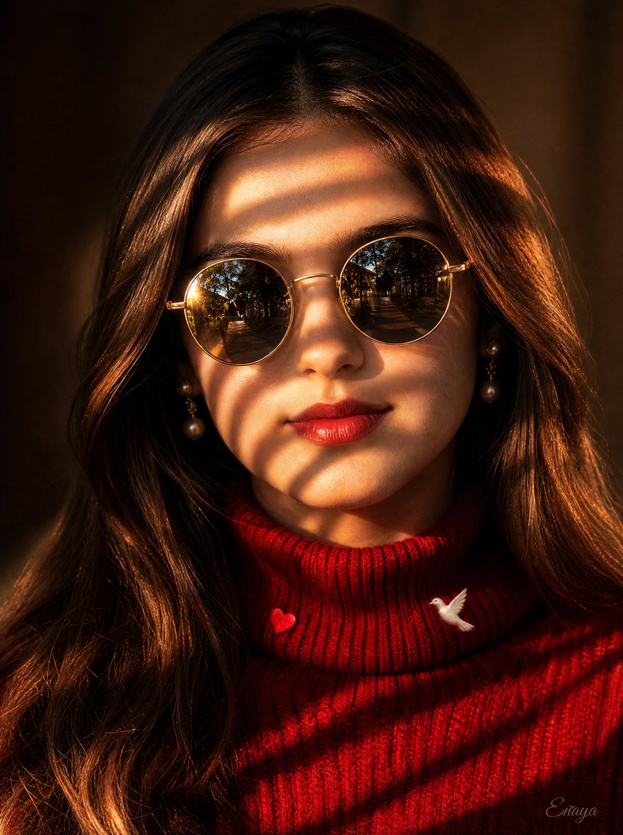 Profile / Avatar - Golden Hour Sunglasses Portrait — output 1