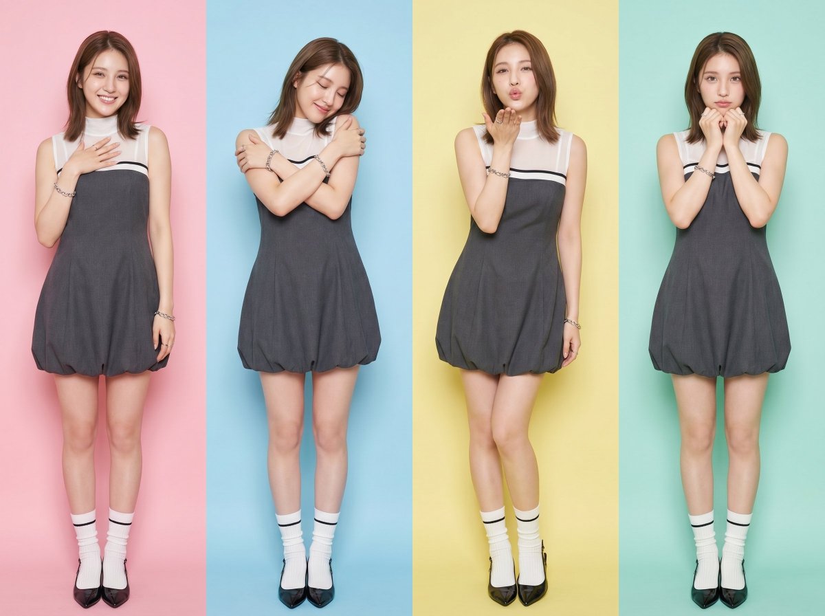 Profile / Avatar - Preppy Fashion Photo Booth Grid — output 1