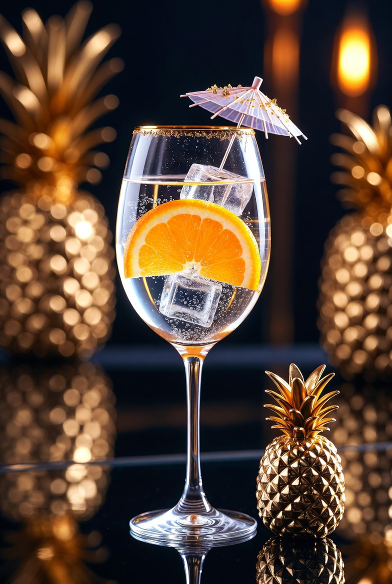 Luxurious Golden Cocktail Scene — output 1