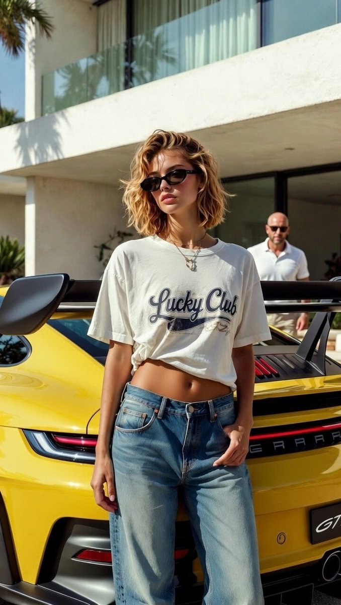 Luxury Fashion Editorial with Porsche GT3 RS (Duplicate) — output 1