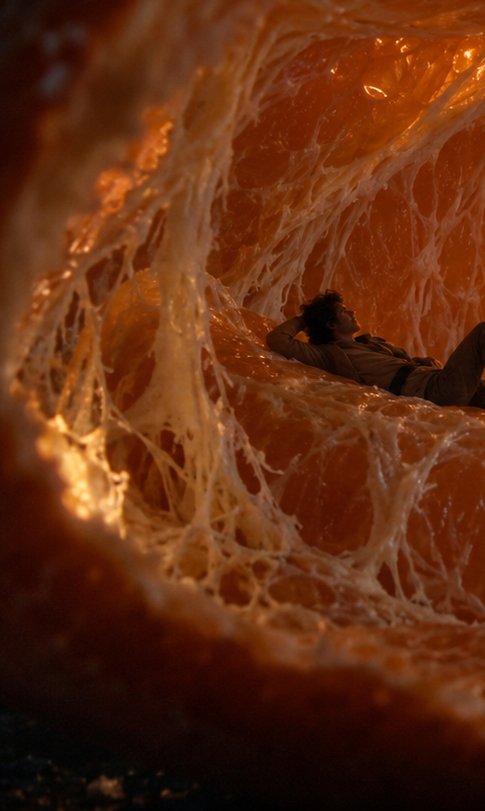 Social Media Post - Miniature World Inside a Tangerine — output 1
