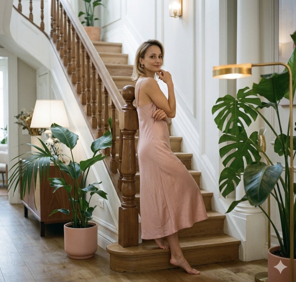 E-commerce Main Image - Elegant Interior Staircase Portrait — output 1