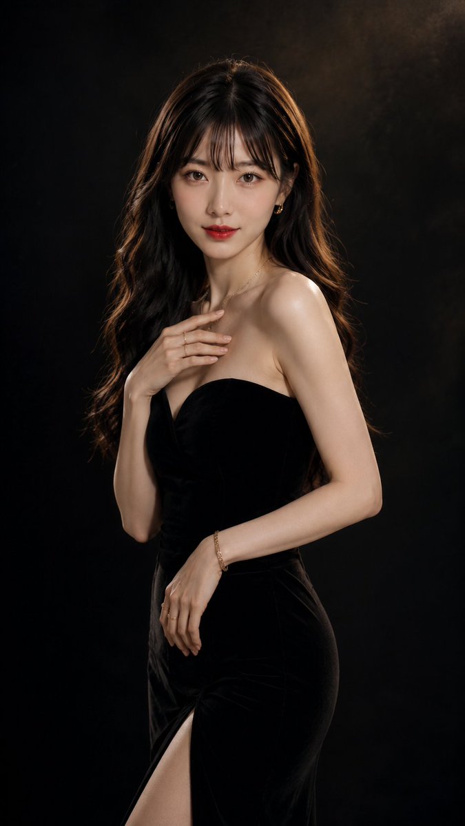 Profile / Avatar - Elegant East Asian Woman Studio Portrait — output 1