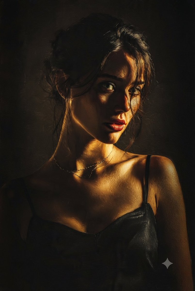 Profile / Avatar - Painterly Gold Light Portrait — output 1